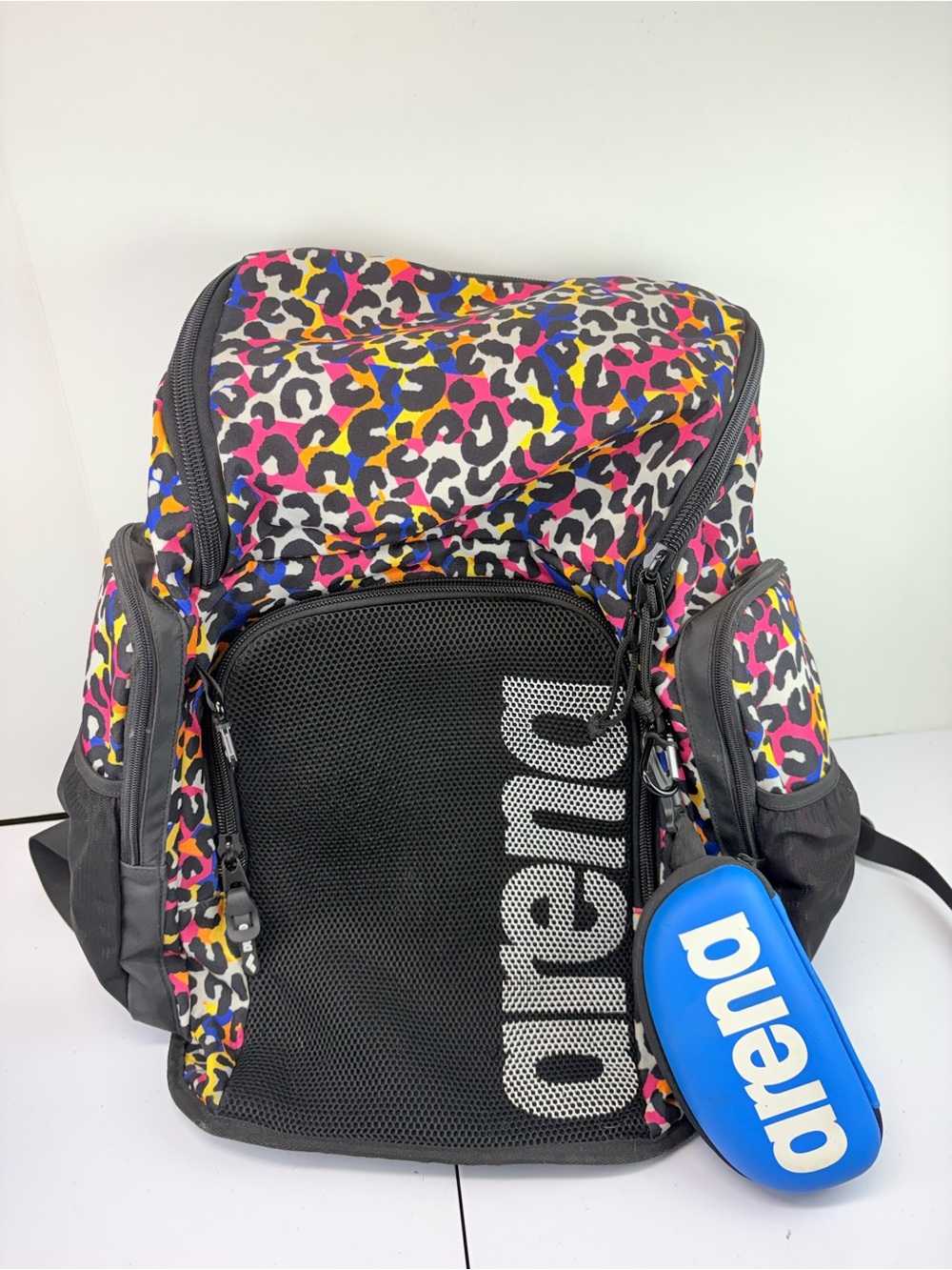 Arena Team 45 Allover Backpack Cheetah Heat Swim Team 45L